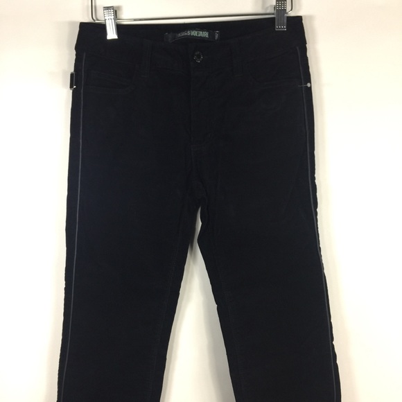 Zadig & Voltaire Eva Skinny Corduroy Pants Black - Picture 8 of 16